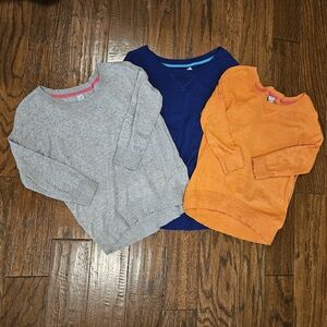 JCP Women's Lightweight Cotton Sweaters, 3/4 Sleeve, Bundle of 3 - Size Medium